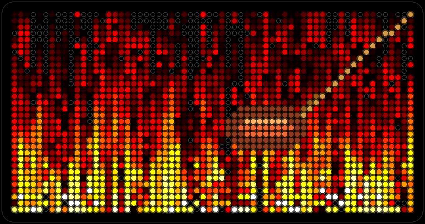 Fire on the PixelPop panel